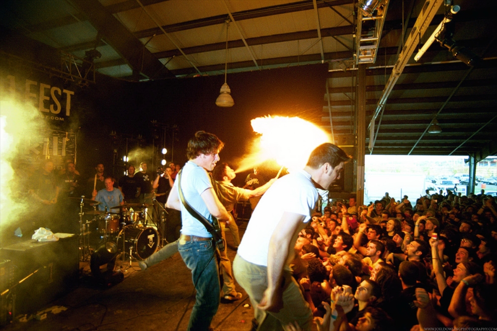 The Dillinger Escape Plan live at Hellfest 2003.  Syracuse, New York.